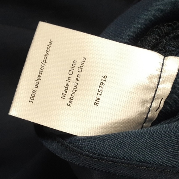 Gigi Parker Navy Blue Spagetti Wrap Blouse Top - Picture 9 of 9